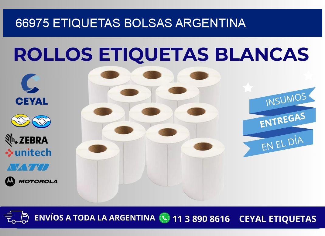 66975 ETIQUETAS BOLSAS ARGENTINA