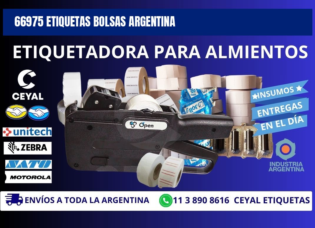 66975 ETIQUETAS BOLSAS ARGENTINA
