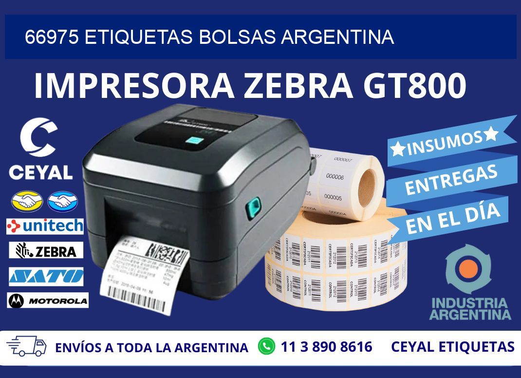 66975 ETIQUETAS BOLSAS ARGENTINA
