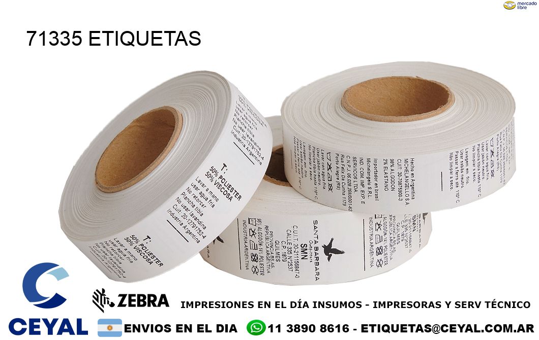 71335 ETIQUETAS