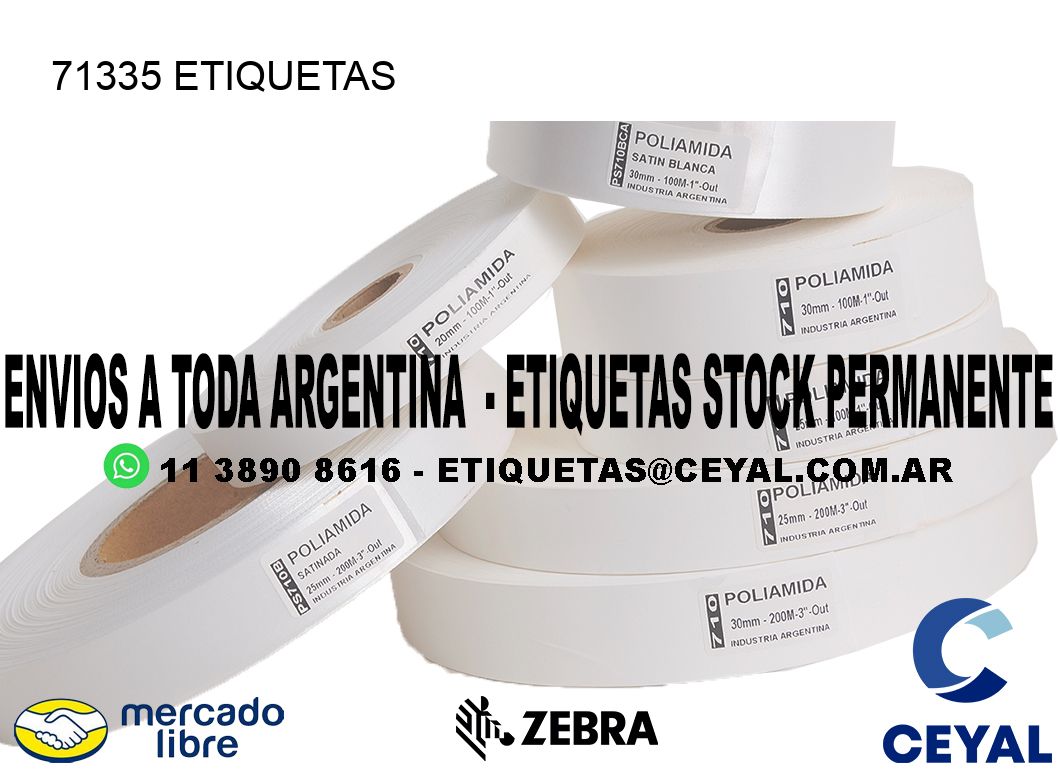 71335 ETIQUETAS