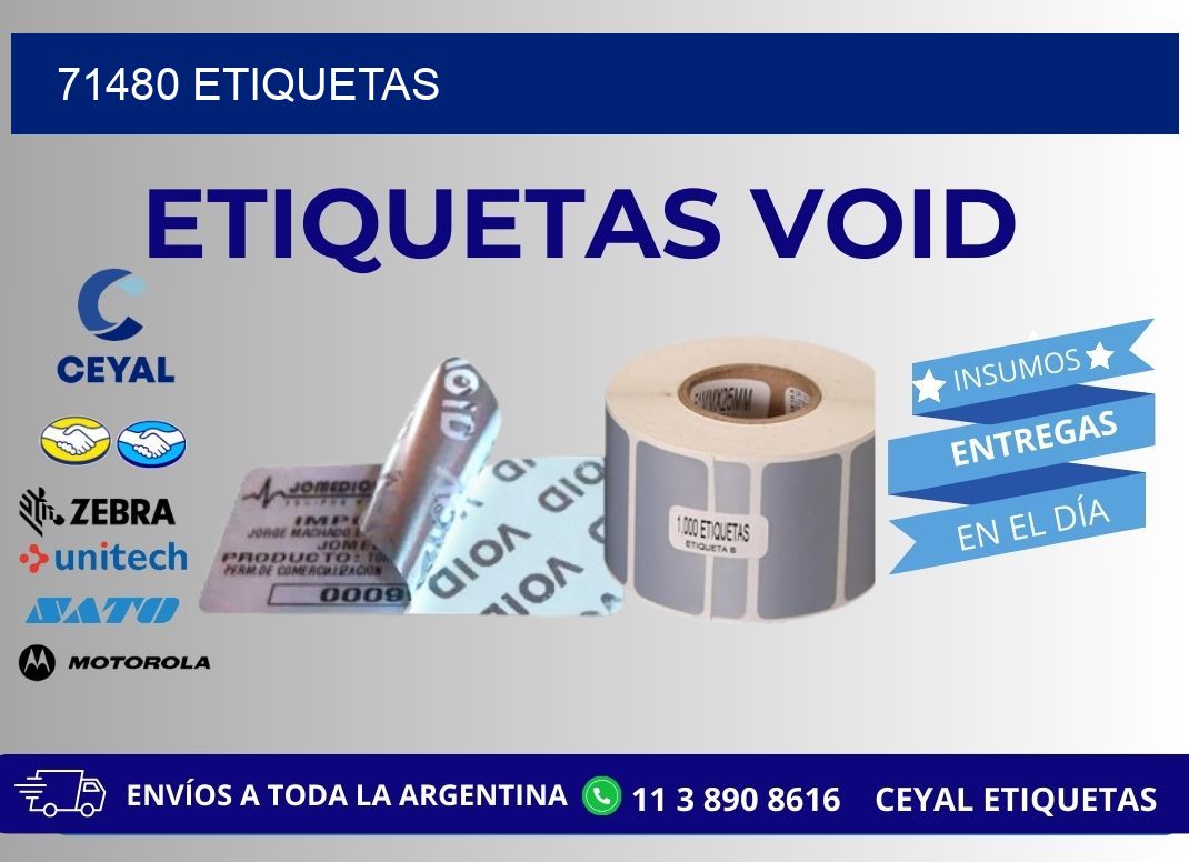 71480 ETIQUETAS