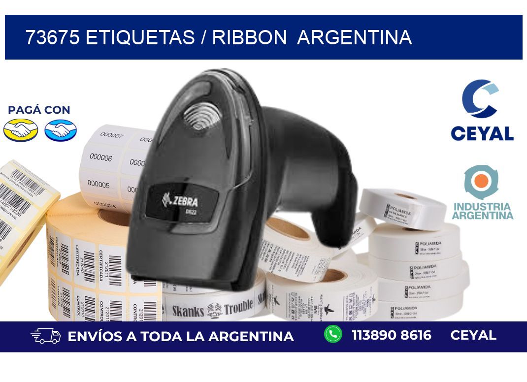 73675 ETIQUETAS / RIBBON  ARGENTINA