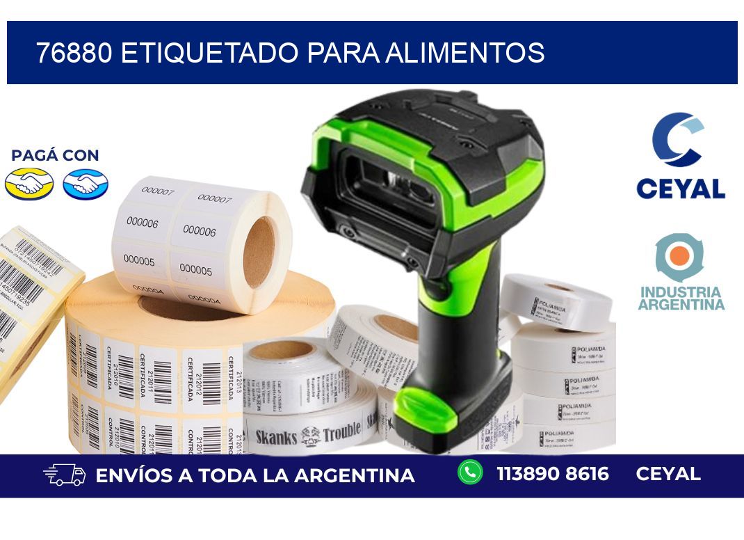 76880 ETIQUETADO PARA ALIMENTOS