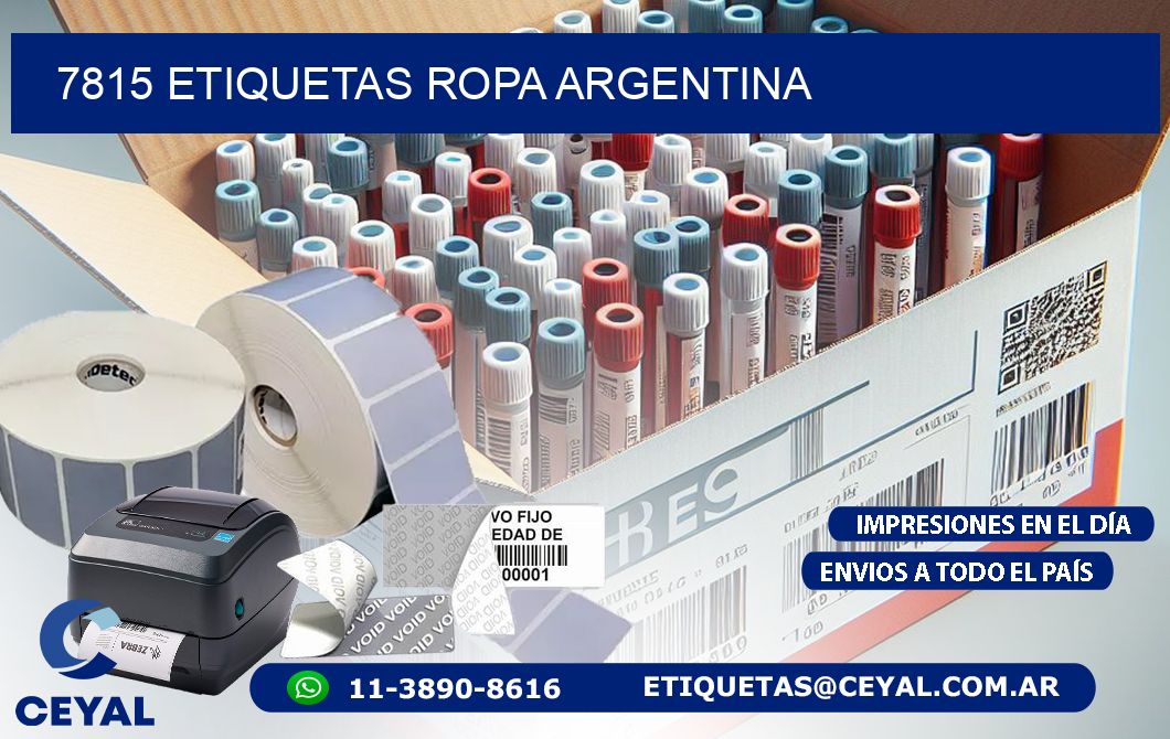 7815 ETIQUETAS ROPA ARGENTINA