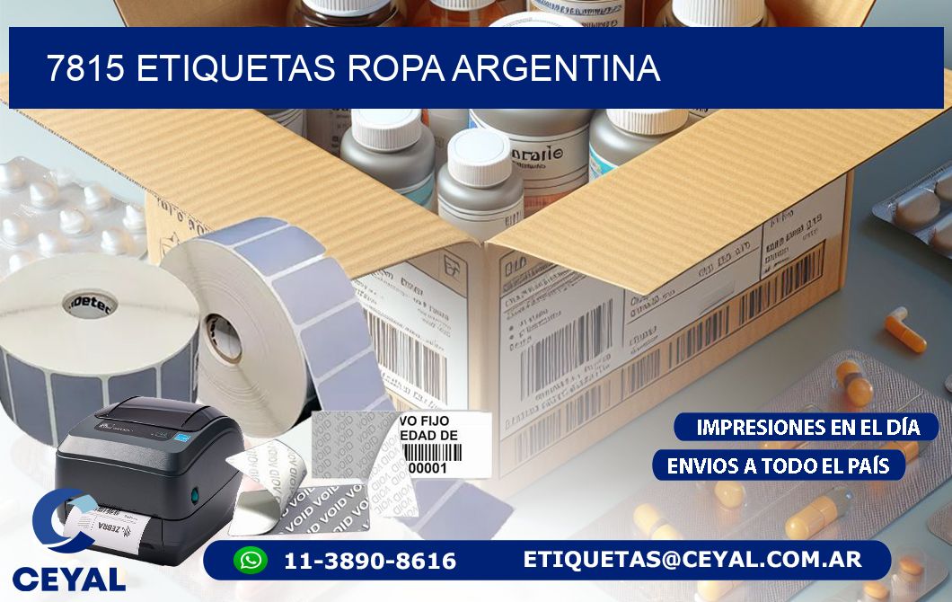 7815 ETIQUETAS ROPA ARGENTINA