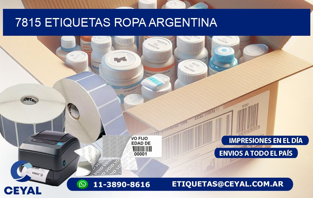 7815 ETIQUETAS ROPA ARGENTINA