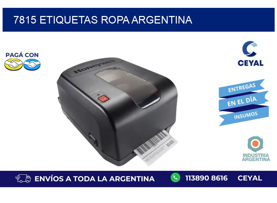 7815 ETIQUETAS ROPA ARGENTINA