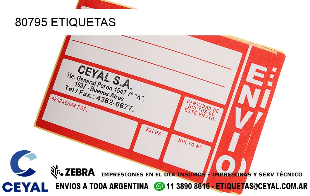 80795 ETIQUETAS