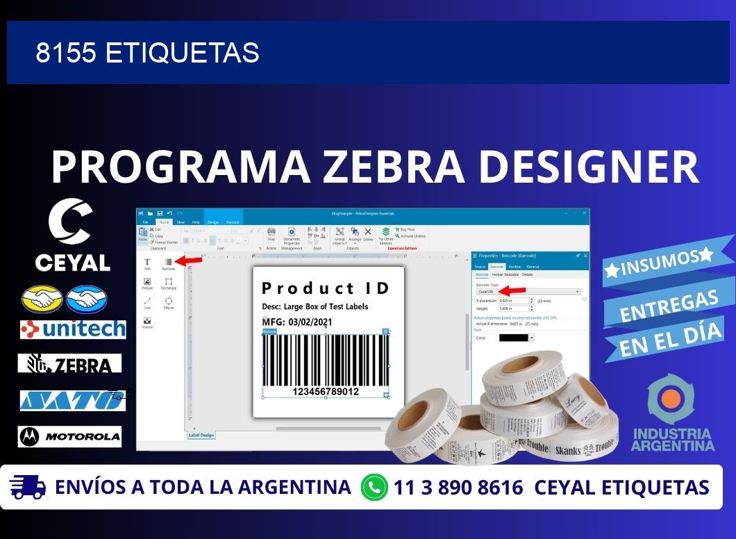 8155 ETIQUETAS