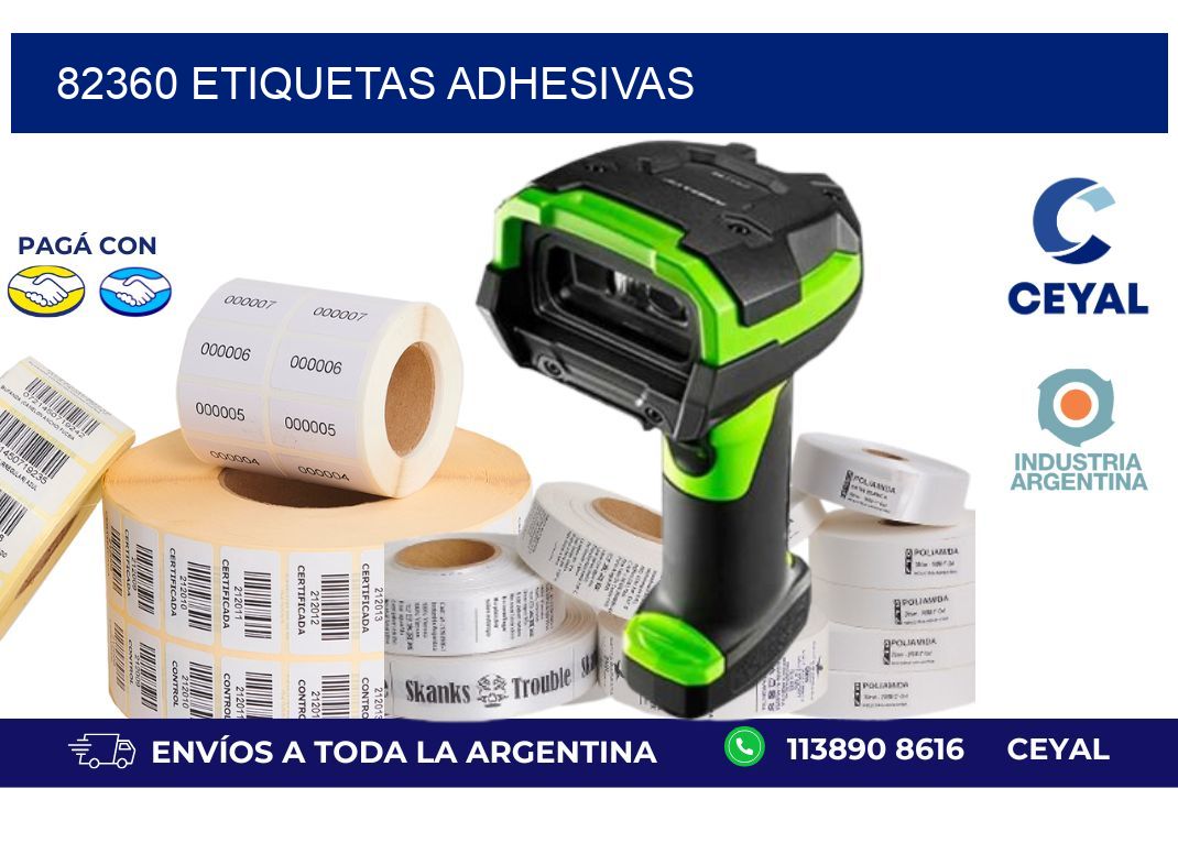 82360 ETIQUETAS ADHESIVAS