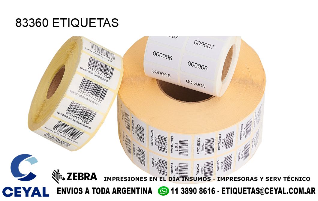 83360 ETIQUETAS
