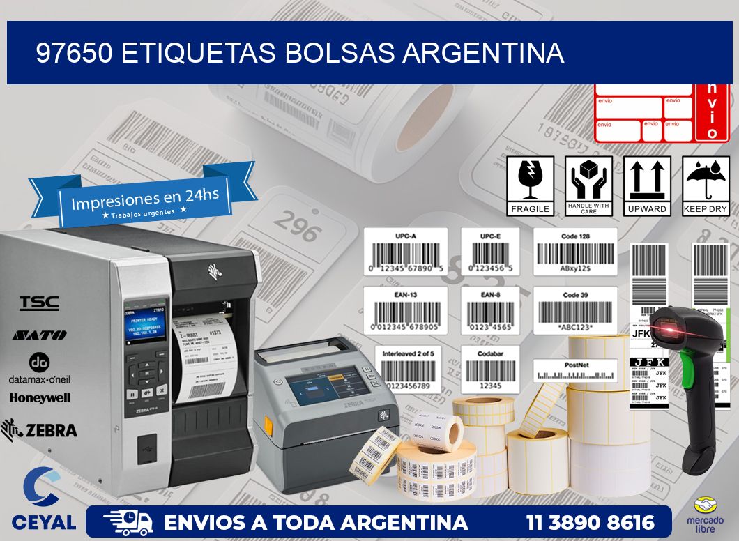 97650 ETIQUETAS BOLSAS ARGENTINA