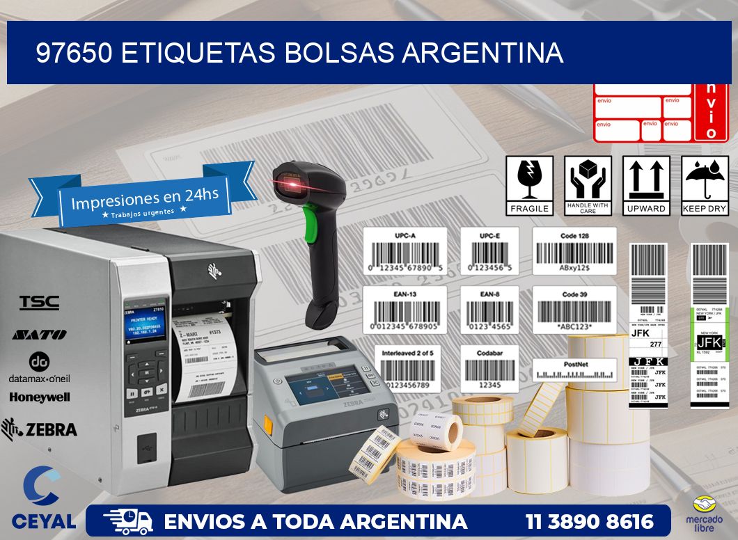 97650 ETIQUETAS BOLSAS ARGENTINA