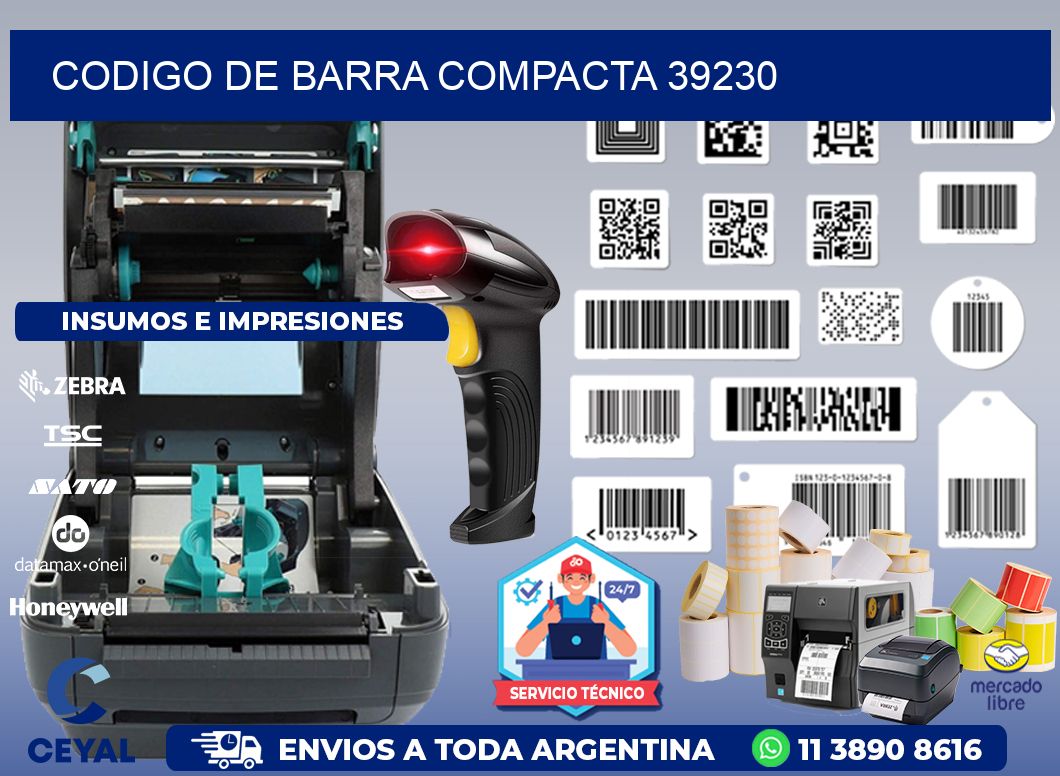 CODIGO DE BARRA COMPACTA 39230