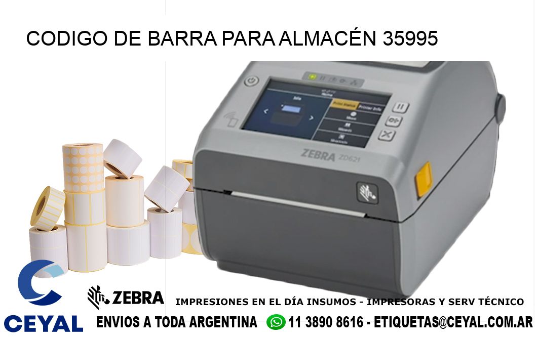 CODIGO DE BARRA PARA ALMACÉN 35995