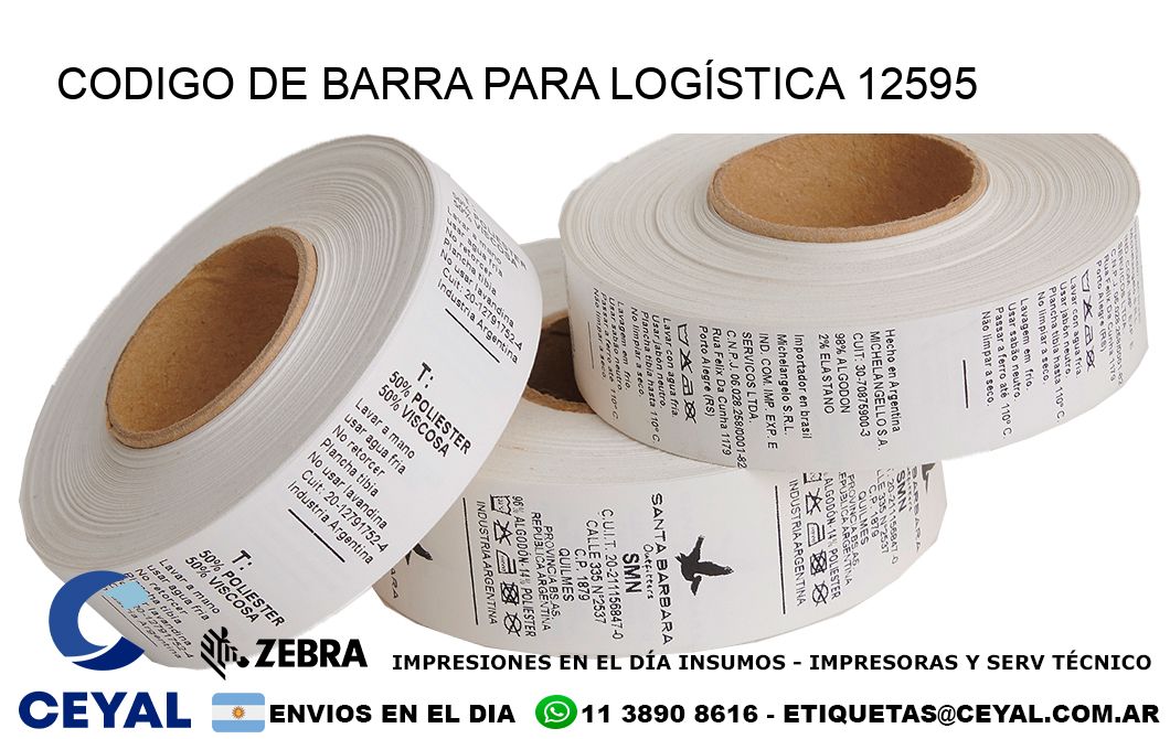 CODIGO DE BARRA PARA LOGÍSTICA 12595