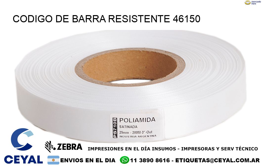 CODIGO DE BARRA RESISTENTE 46150
