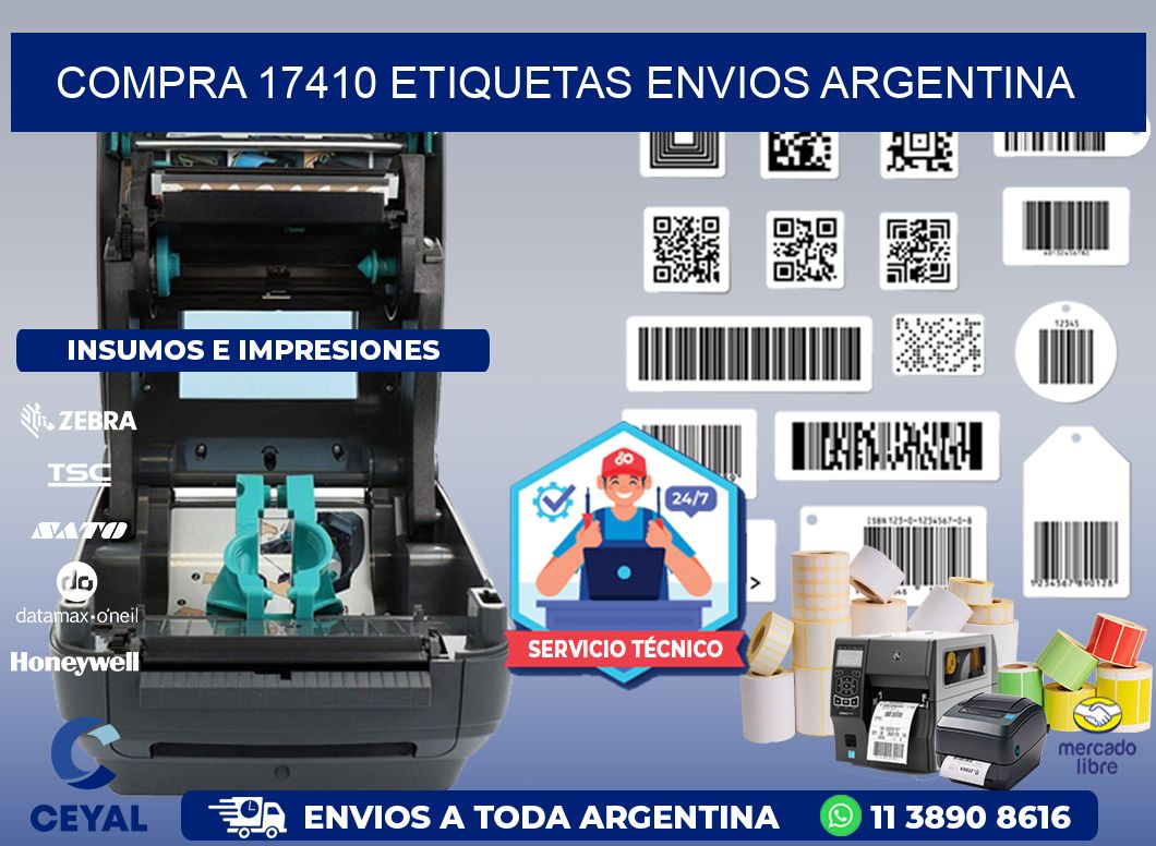 COMPRA 17410 ETIQUETAS ENVIOS ARGENTINA