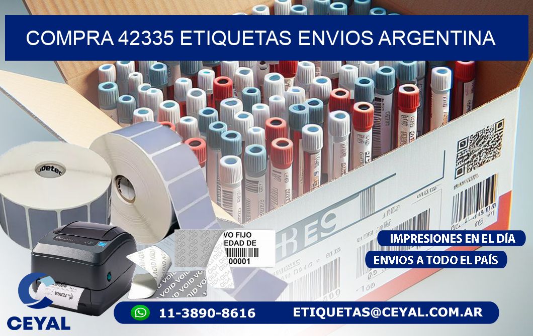COMPRA 42335 ETIQUETAS ENVIOS ARGENTINA