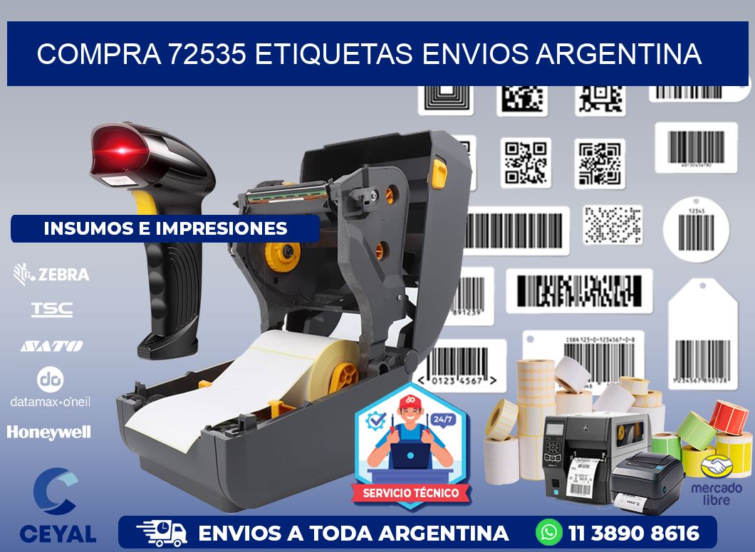 COMPRA 72535 ETIQUETAS ENVIOS ARGENTINA