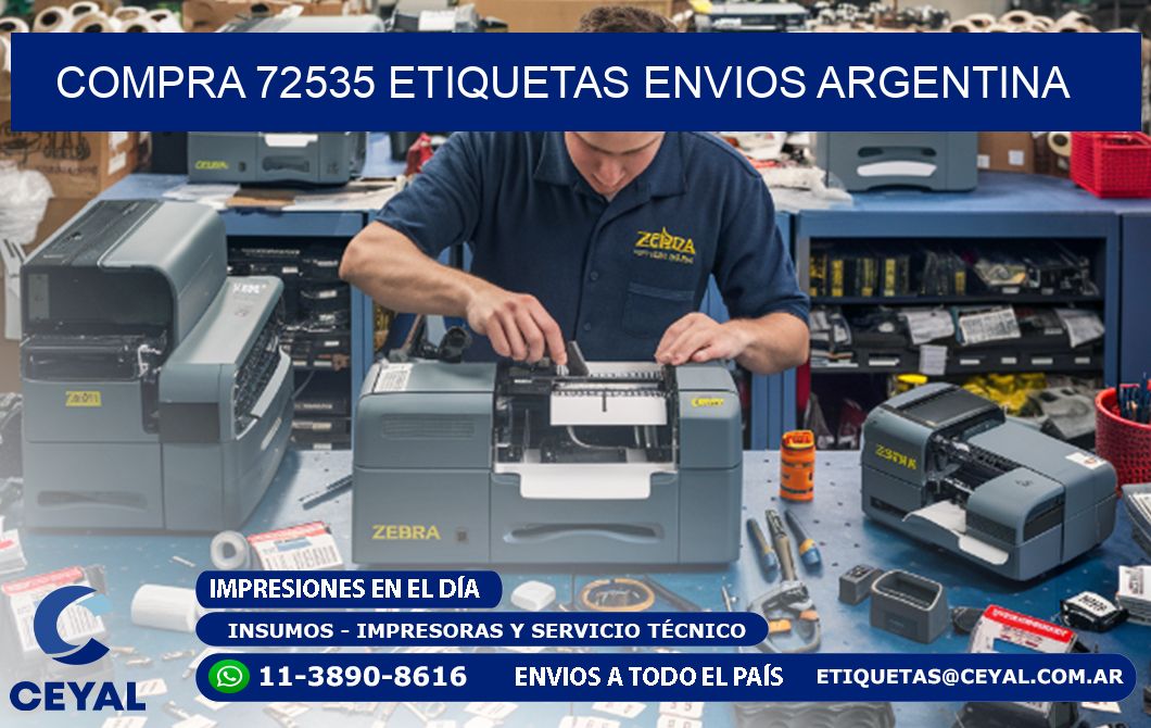 COMPRA 72535 ETIQUETAS ENVIOS ARGENTINA