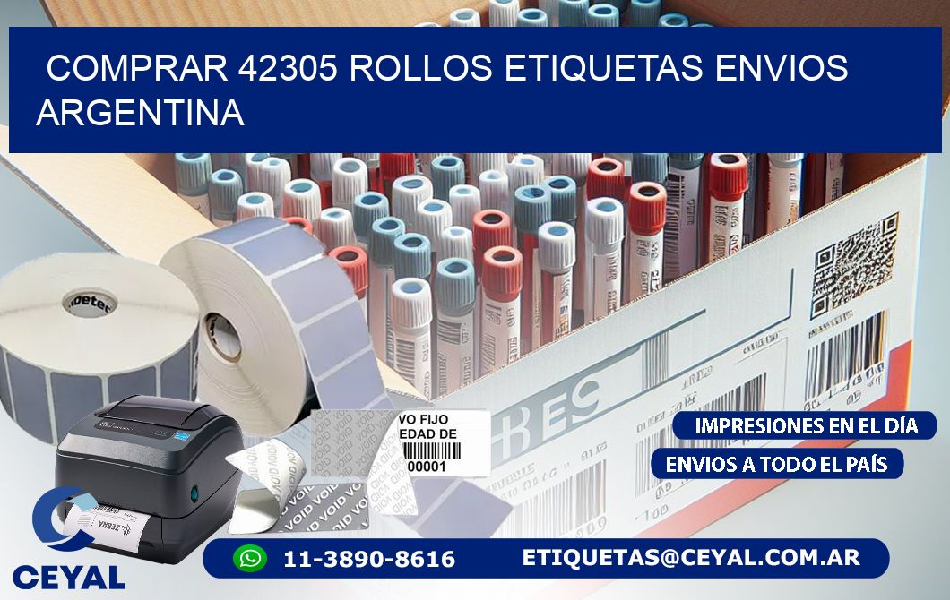 COMPRAR 42305 ROLLOS ETIQUETAS ENVIOS ARGENTINA