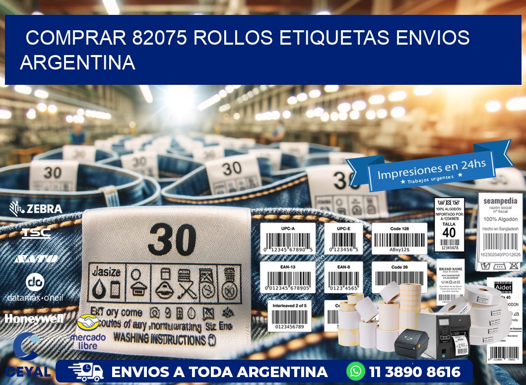 COMPRAR 82075 ROLLOS ETIQUETAS ENVIOS ARGENTINA