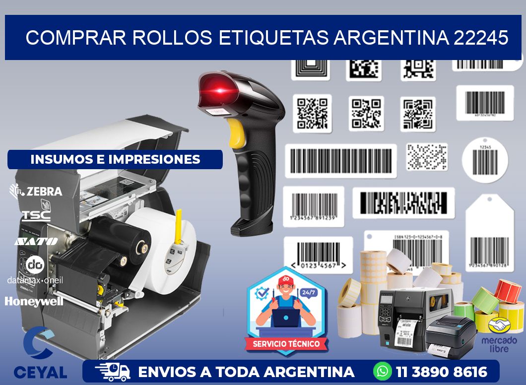 COMPRAR ROLLOS ETIQUETAS ARGENTINA 22245