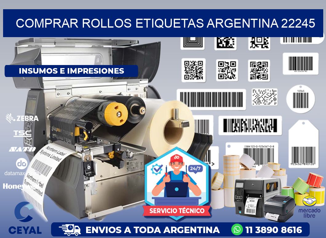 COMPRAR ROLLOS ETIQUETAS ARGENTINA 22245