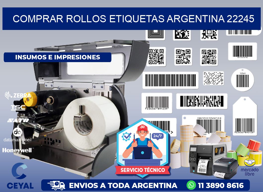 COMPRAR ROLLOS ETIQUETAS ARGENTINA 22245