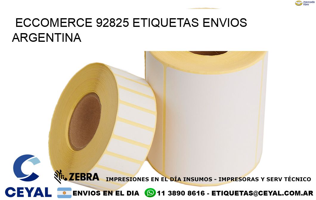 ECCOMERCE 92825 ETIQUETAS ENVIOS ARGENTINA