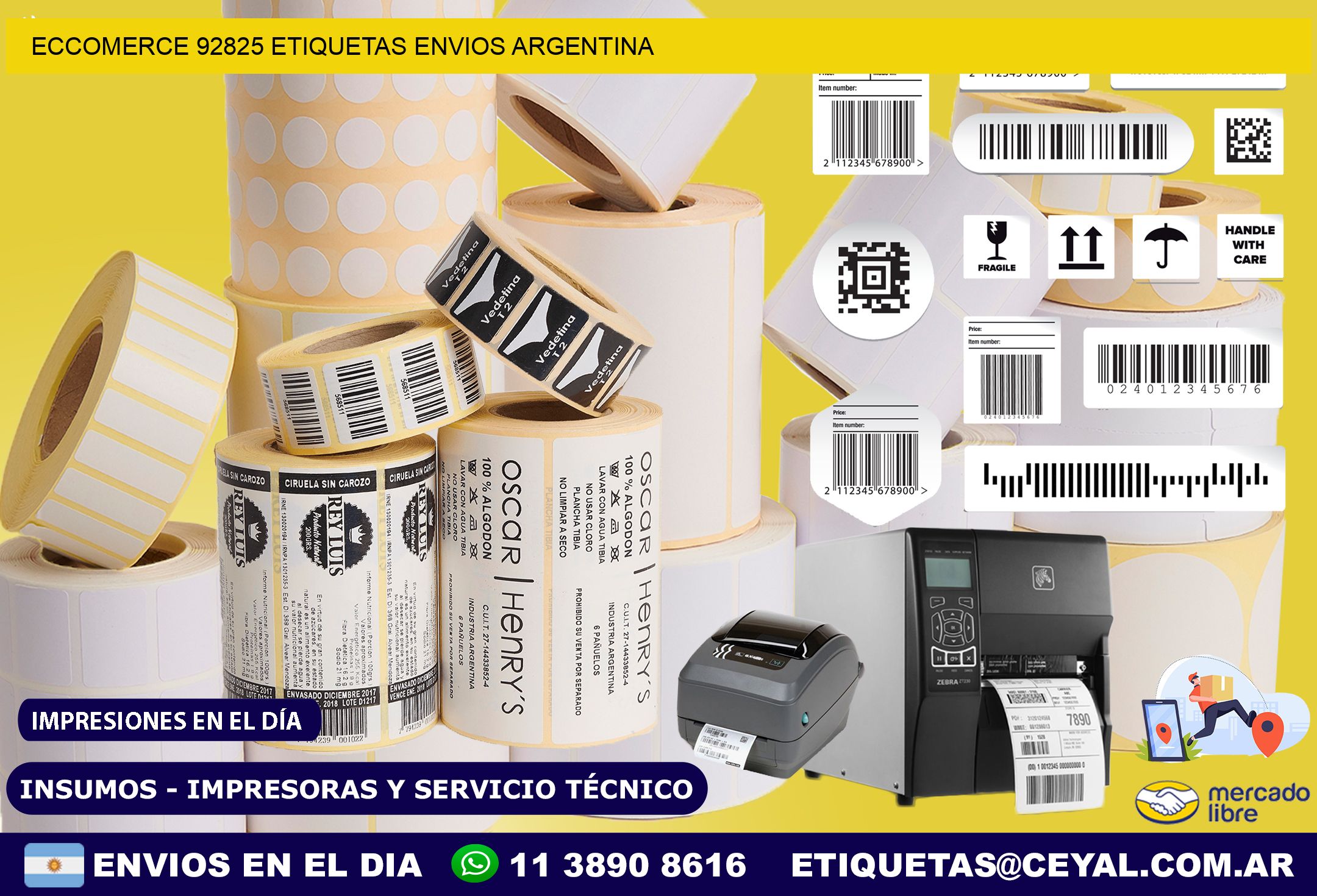 ECCOMERCE 92825 ETIQUETAS ENVIOS ARGENTINA
