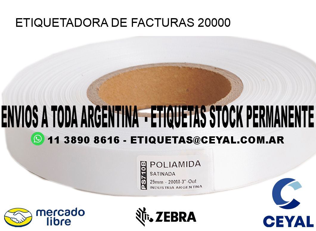 ETIQUETADORA DE FACTURAS 20000