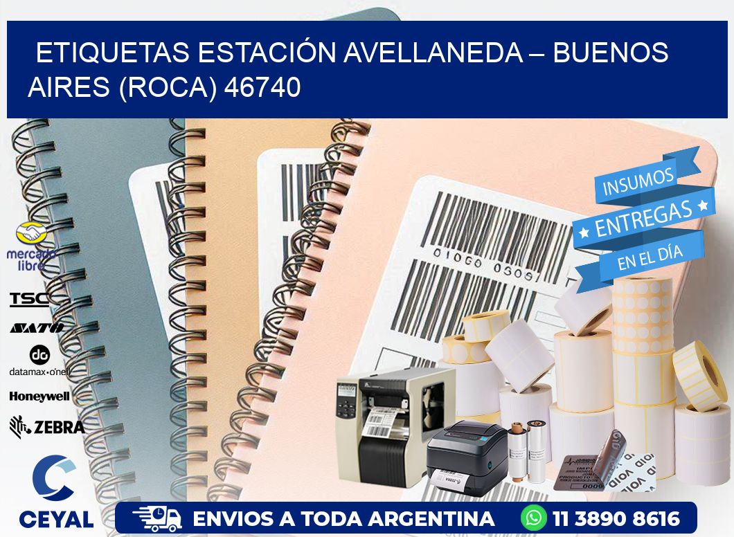 ETIQUETAS ESTACIÓN AVELLANEDA – BUENOS AIRES (ROCA) 46740