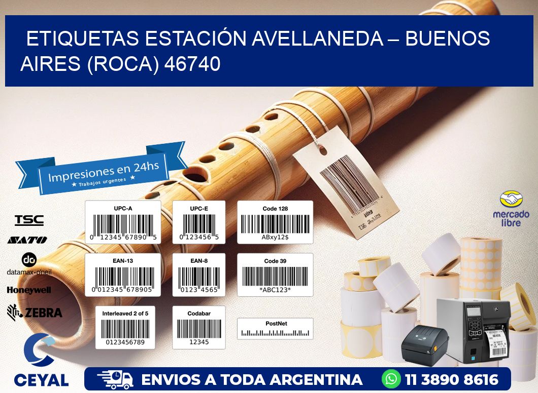ETIQUETAS ESTACIÓN AVELLANEDA – BUENOS AIRES (ROCA) 46740