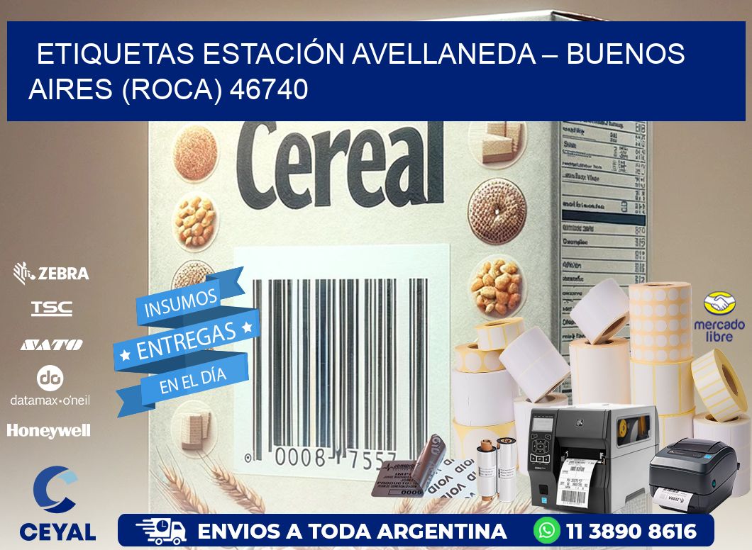 ETIQUETAS ESTACIÓN AVELLANEDA – BUENOS AIRES (ROCA) 46740