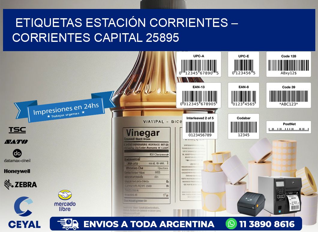 ETIQUETAS ESTACIÓN CORRIENTES – CORRIENTES CAPITAL 25895