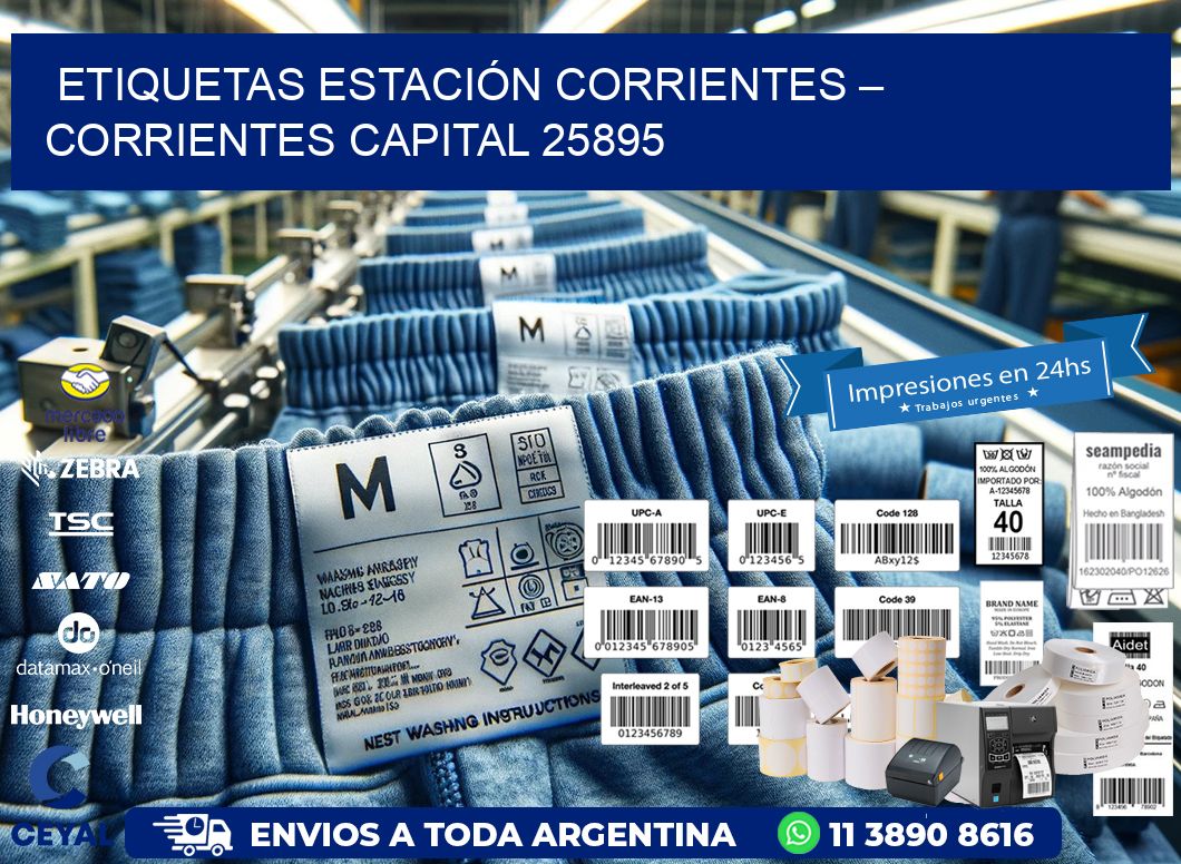 ETIQUETAS ESTACIÓN CORRIENTES – CORRIENTES CAPITAL 25895