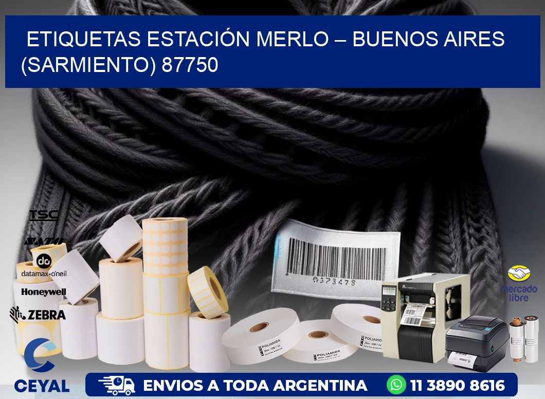 ETIQUETAS ESTACIÓN MERLO – BUENOS AIRES (SARMIENTO) 87750