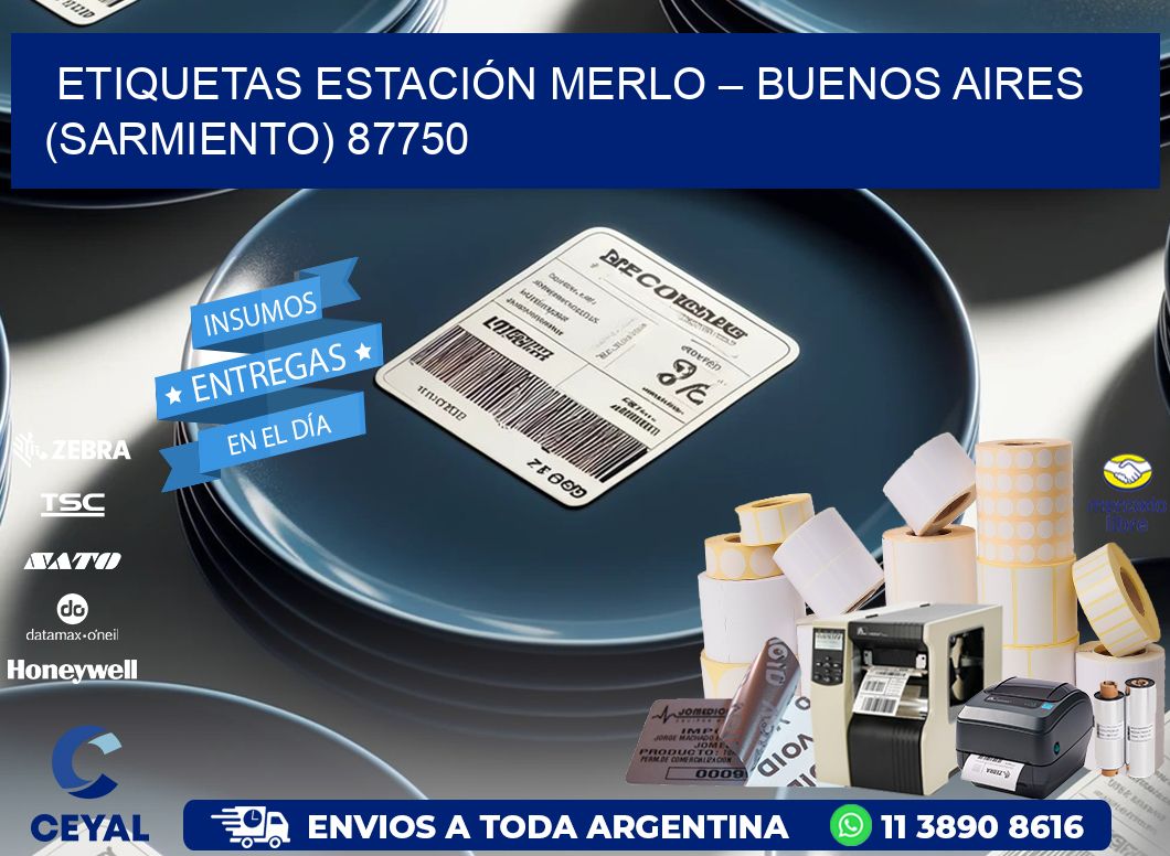 ETIQUETAS ESTACIÓN MERLO – BUENOS AIRES (SARMIENTO) 87750