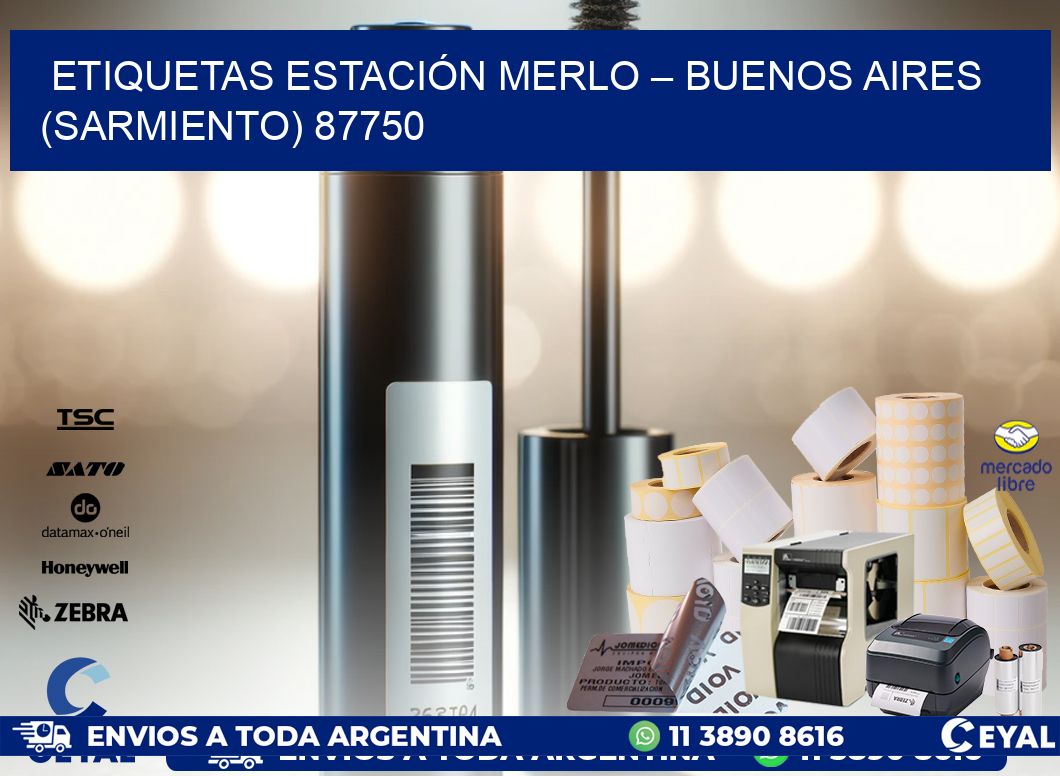 ETIQUETAS ESTACIÓN MERLO – BUENOS AIRES (SARMIENTO) 87750