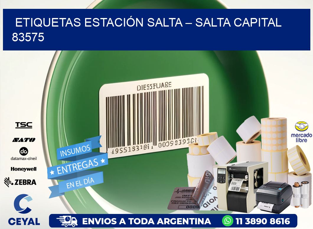 ETIQUETAS ESTACIÓN SALTA – SALTA CAPITAL 83575