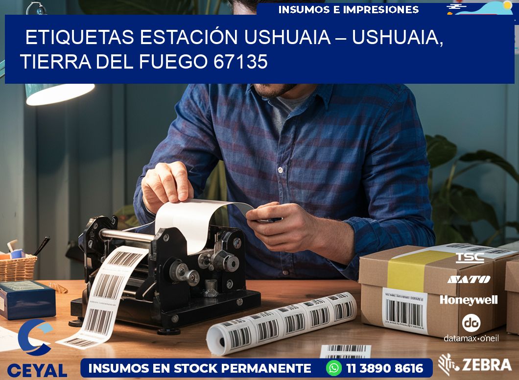 ETIQUETAS ESTACIÓN USHUAIA – USHUAIA, TIERRA DEL FUEGO 67135