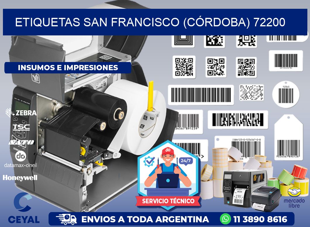 ETIQUETAS SAN FRANCISCO (CÓRDOBA) 72200
