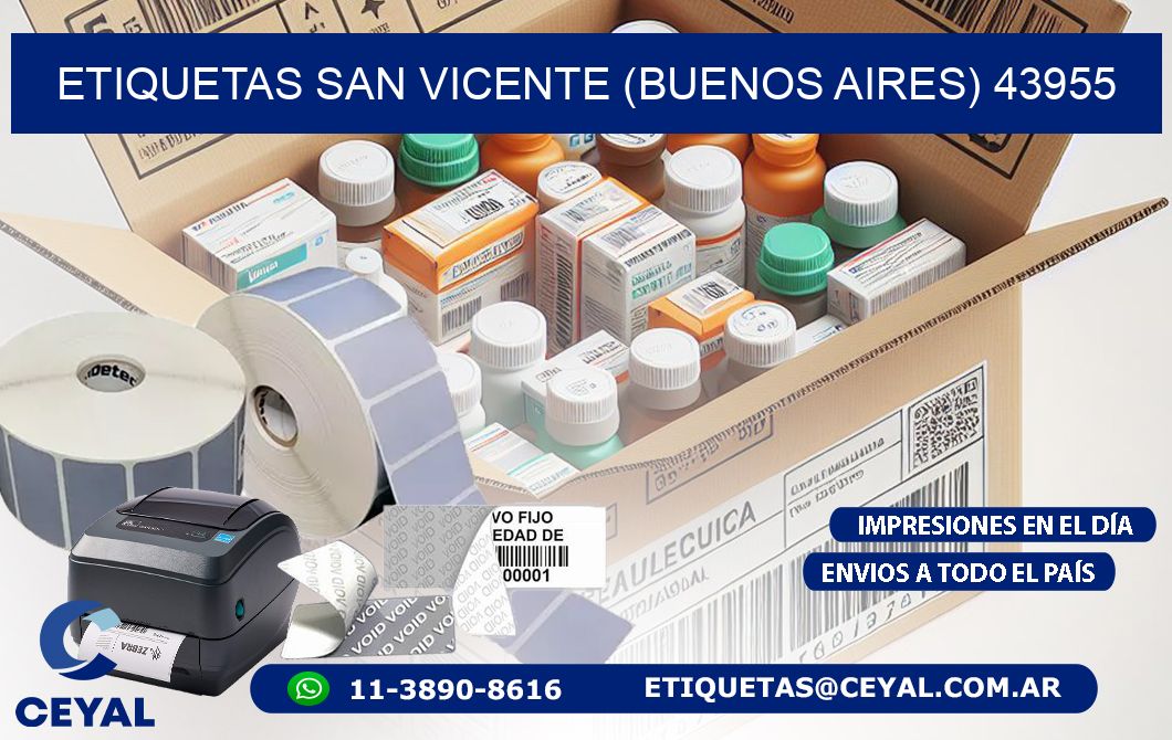 ETIQUETAS SAN VICENTE (BUENOS AIRES) 43955