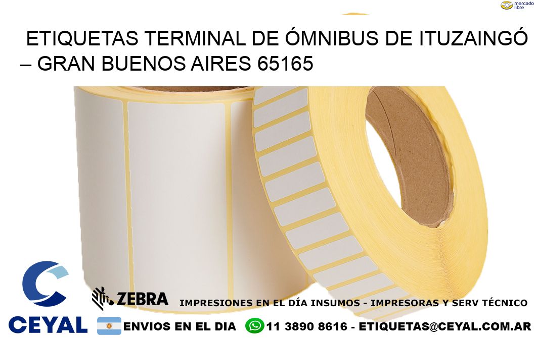 ETIQUETAS TERMINAL DE ÓMNIBUS DE ITUZAINGÓ – GRAN BUENOS AIRES 65165
