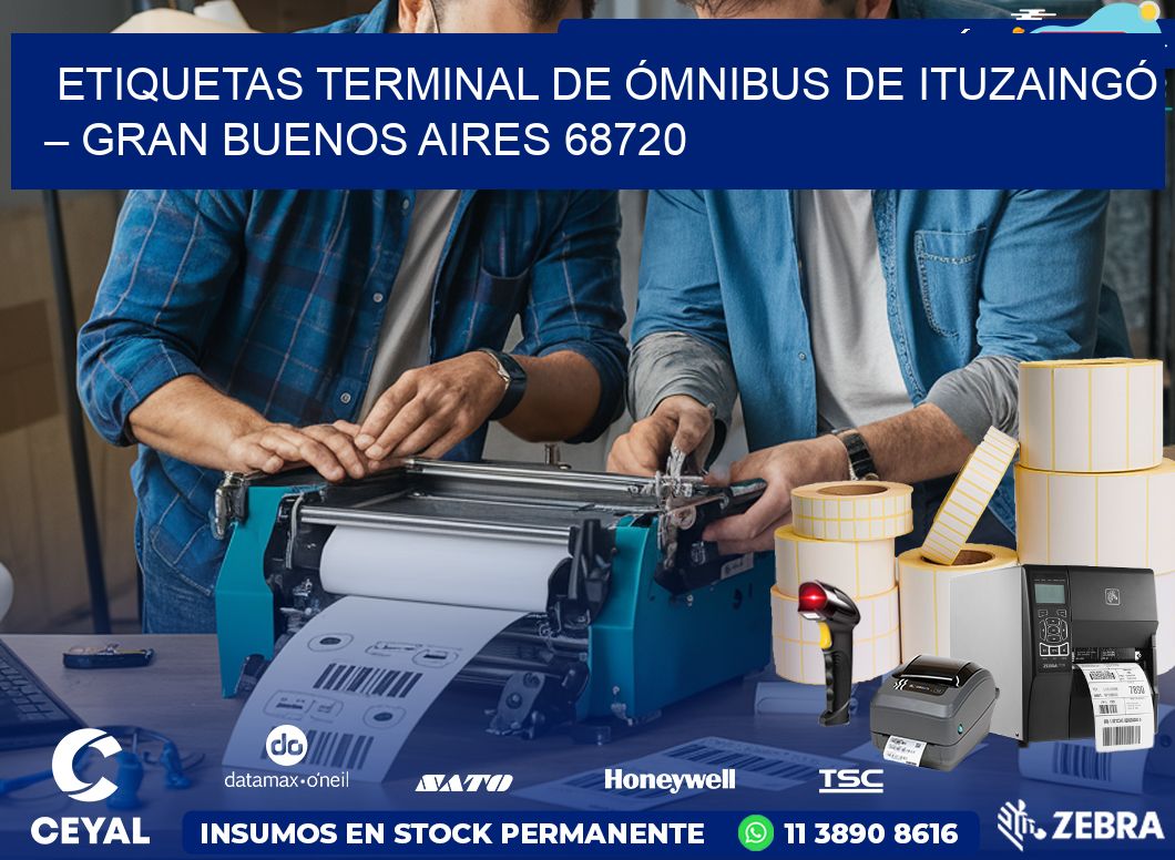 ETIQUETAS TERMINAL DE ÓMNIBUS DE ITUZAINGÓ – GRAN BUENOS AIRES 68720