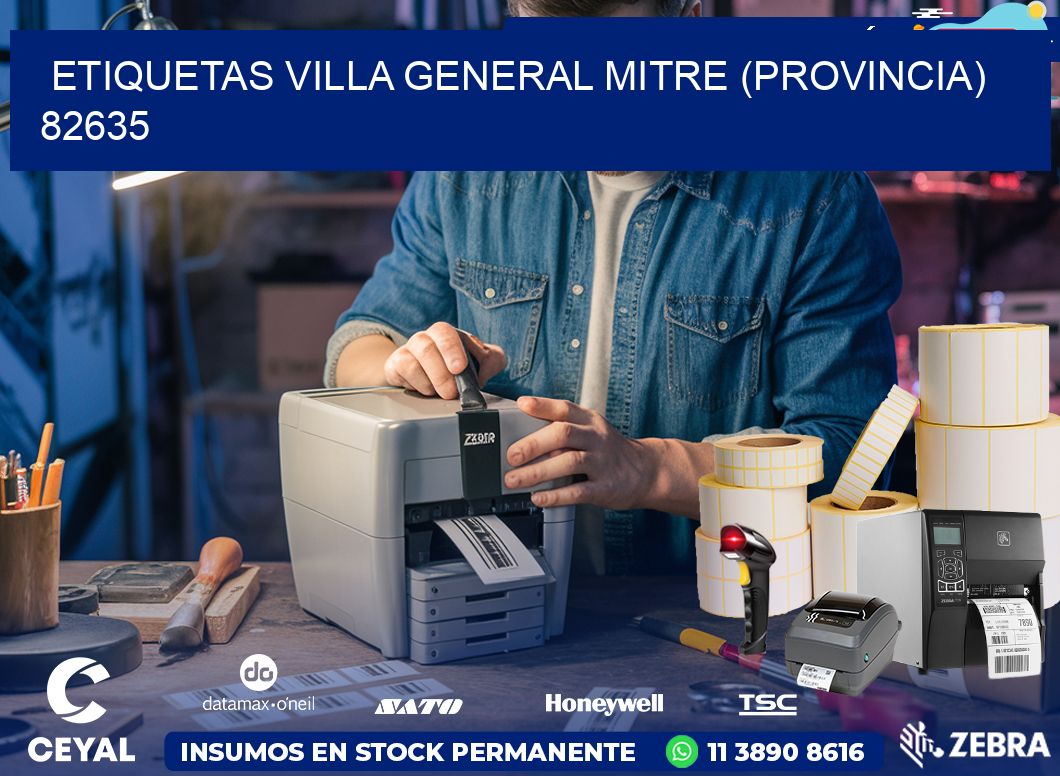ETIQUETAS VILLA GENERAL MITRE (PROVINCIA) 82635