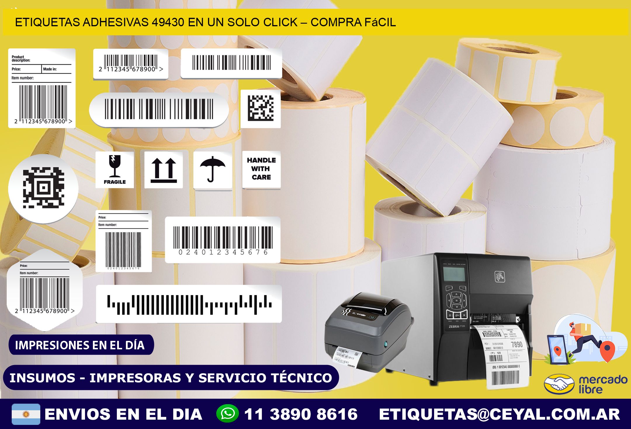Etiquetas Adhesivas 49430 en un Solo Click – Compra Fácil